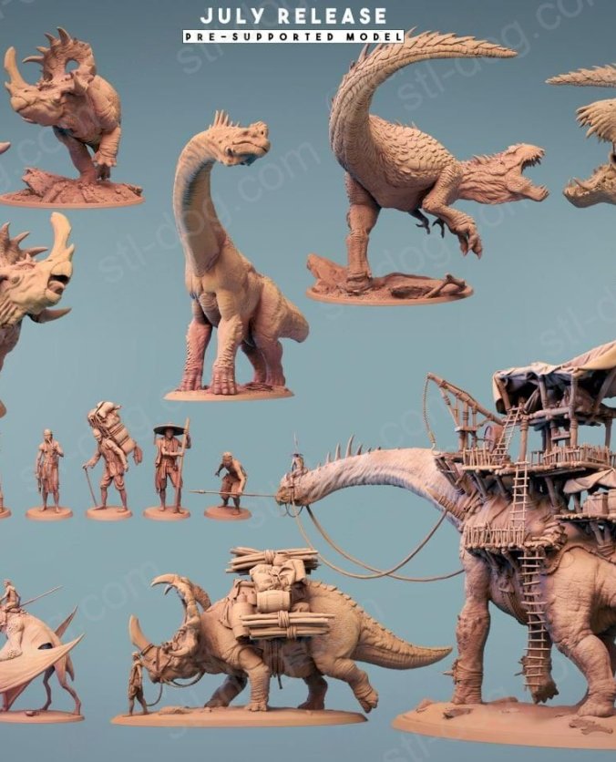 恐龙帝国 Dinotopia 的3D打印图纸
